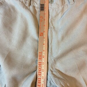 Tommy Bahama linen silk Light Khaki Cargo pants high rise 38 image 8