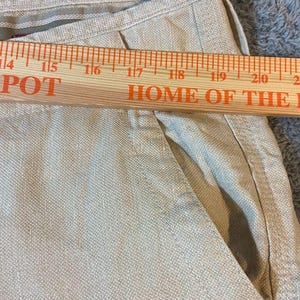 Tommy Bahama linen silk Light Khaki Cargo pants high rise 38 image 7