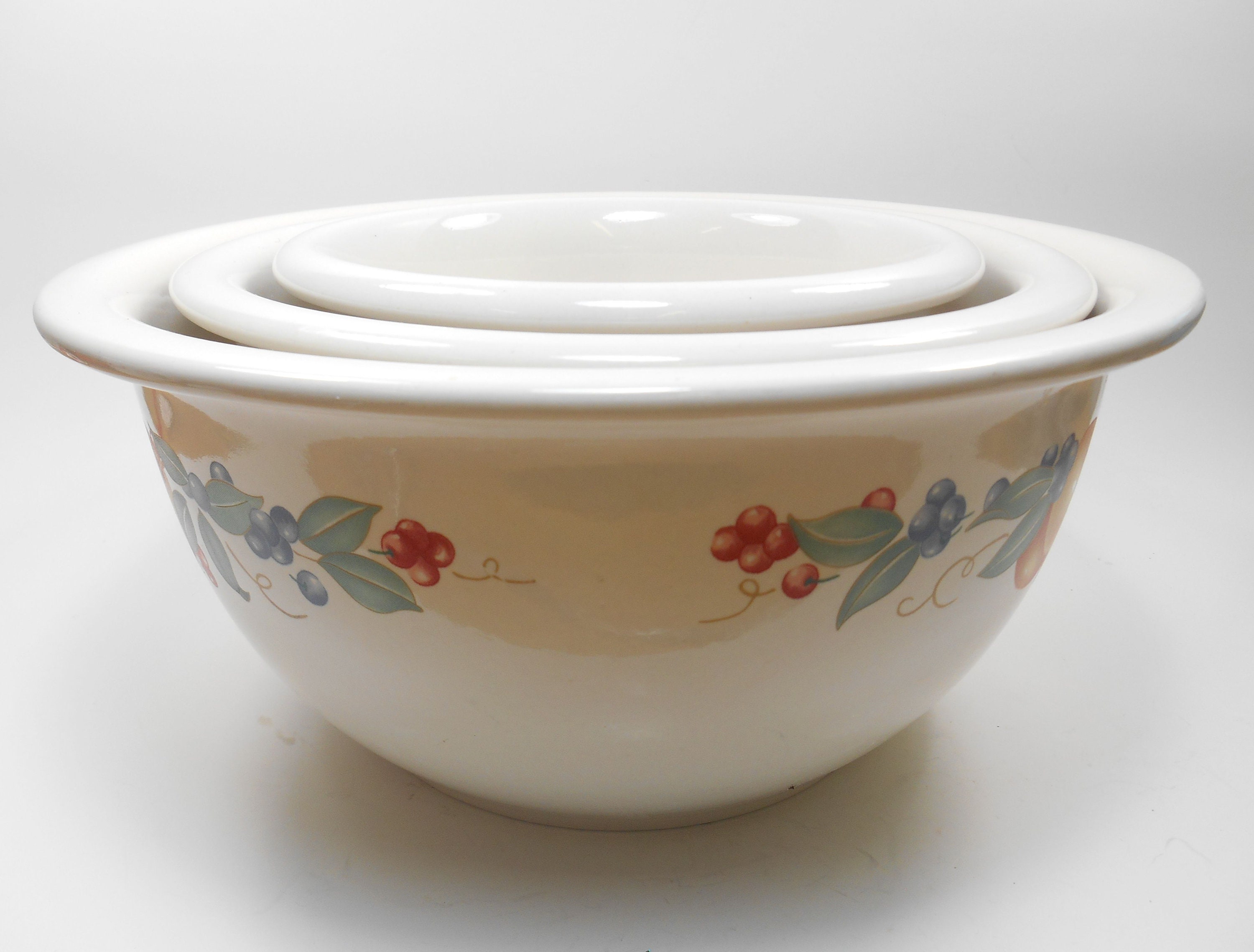 Corelle Abundance Mixing Bowls Set of 3 Stoneware Corelle Etsy UK