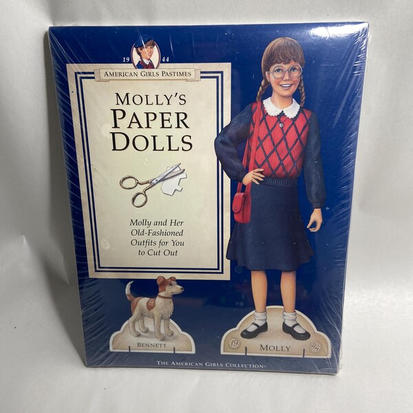 Pleasant Company Molly Paper Dolls Theatre Kit and Craft Book Sealed 3 Book Set