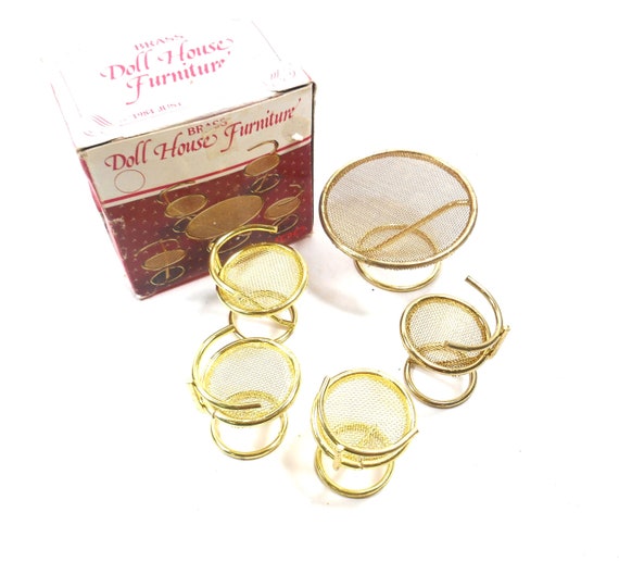 brass dollhouse furniture