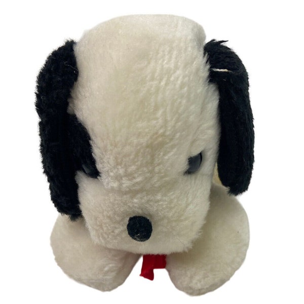 Vintage Plush Circus Circus Las Vegas Black and White Puppy 6 inch