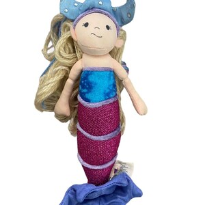 The Manhattan Toy Company  8 inch Blonde Mermaid with Yarn hair Vintage Doll