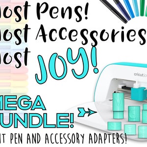 Cricut Joy Pen Adapter MEGA Bundle sharpie, Tombow , Crayola, Quill, Foil,  Scribe and MORE 