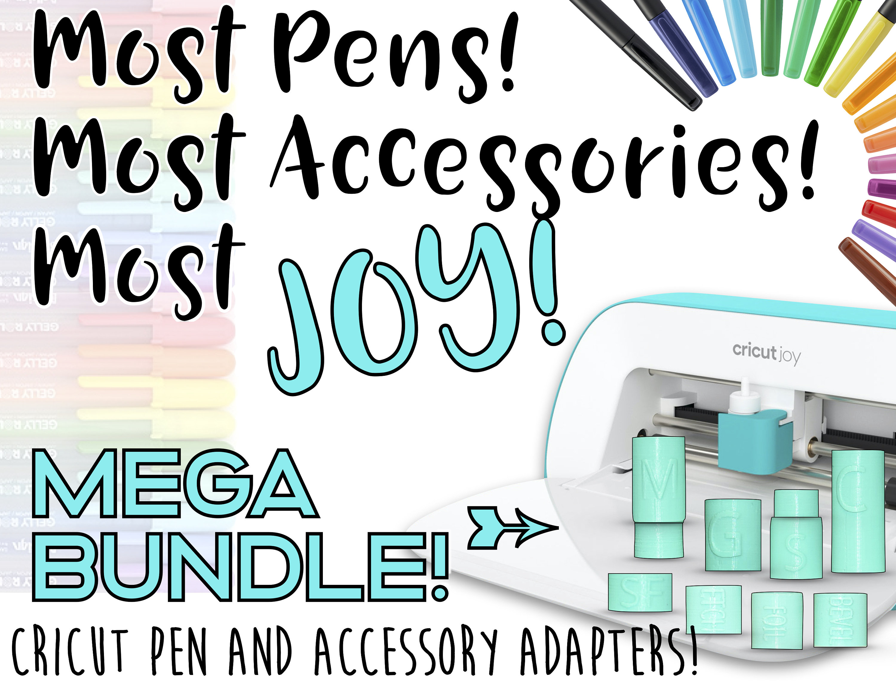 Pen Adapter Set for Cricut Joy - 6 Pack Pen Adapters Work with Sharpie Pens  Markers Compatible with Cricut Joy : : Arts & Crafts