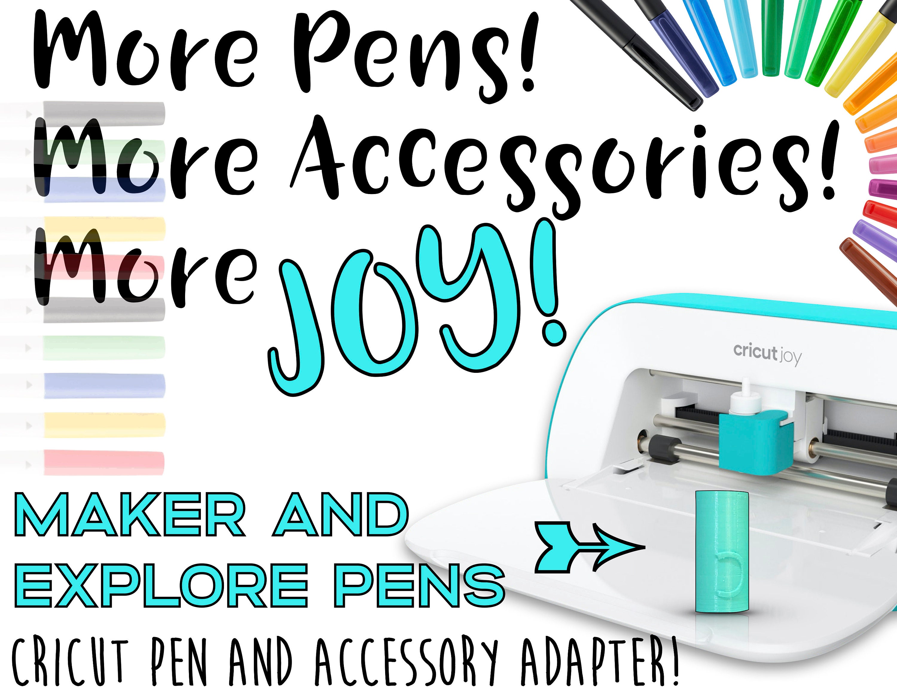 DESMOR Adapter Compatible with Cricut Pens for Cricut Joy by MW