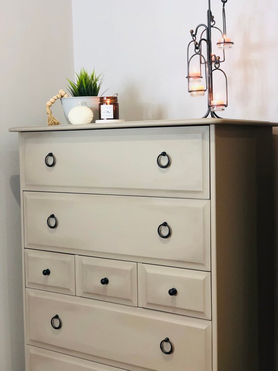 Tall cream dresser outlet