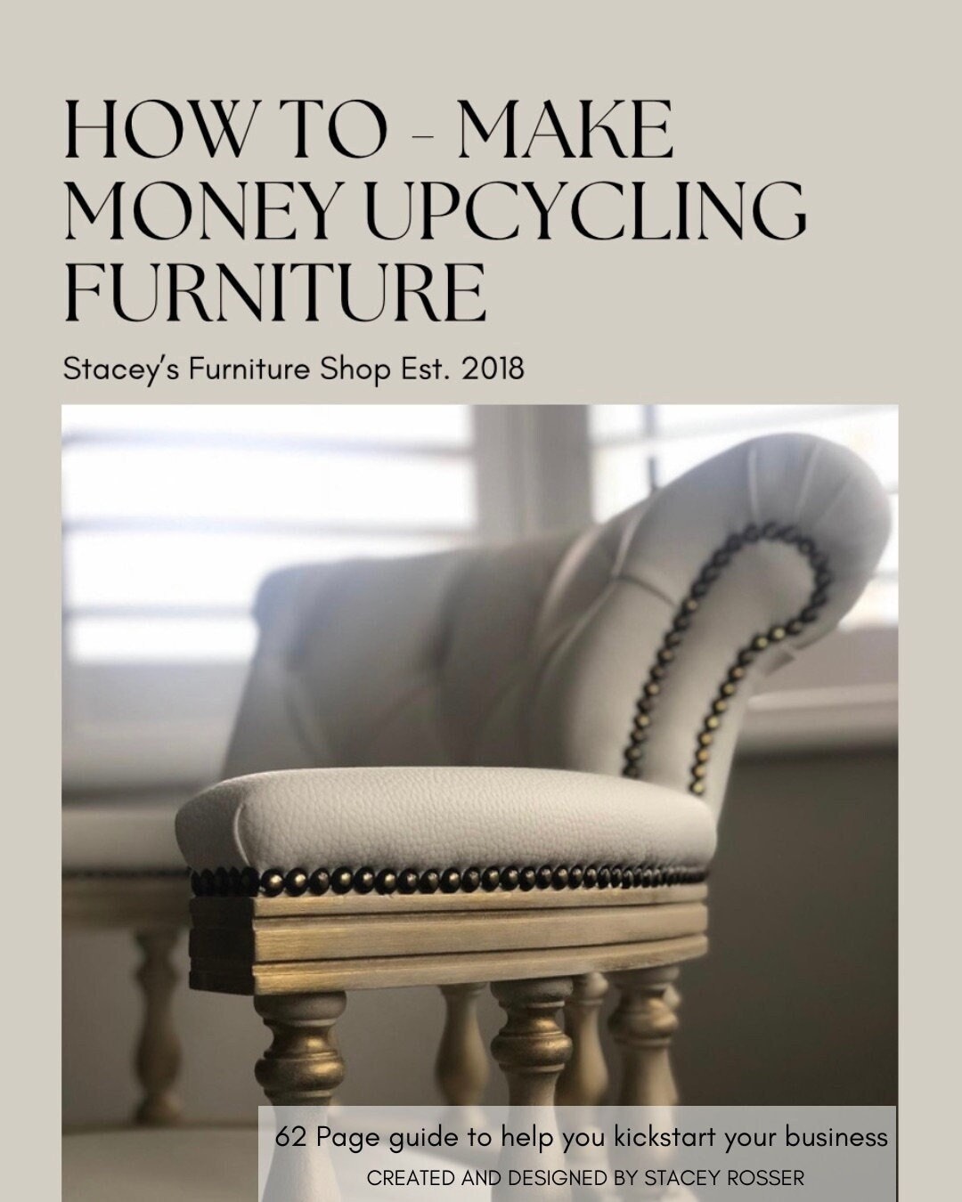 How to Make Money Upcycling Furniture Ebook, Digital Guide, Small