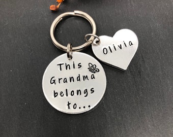Grandma keyring, gift for Grandma, Christmas gift, Grandma gift, birthday gift, gift for Gran, Grandma keychain, personalised gift