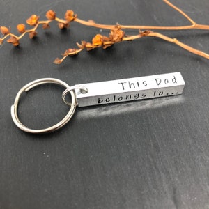 Gift for dad, dad keyring, birthday gift for dad, Christmas gift, gift for husband, dad gift, daddy keychain, personalised gift