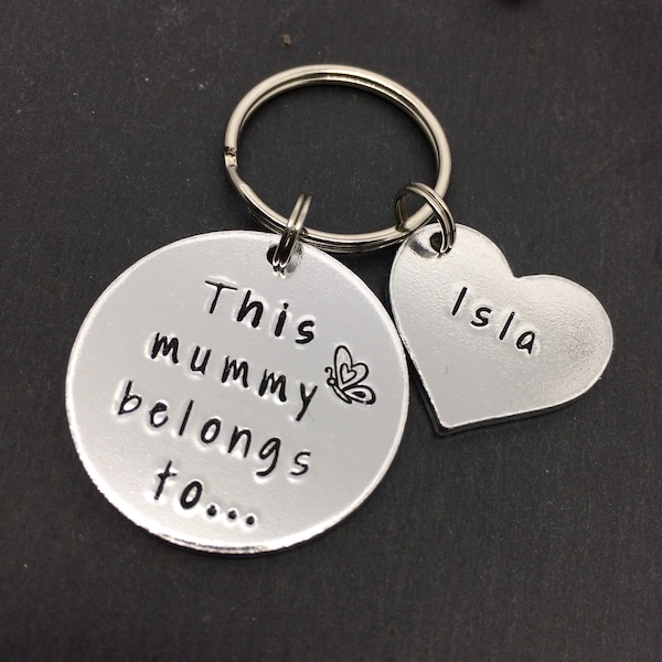 Mummy keyring, gift for mum, Mothers Day gift, birthday gift for mum, gift for mummy, mummy keychain, personalised gift, first Christmas