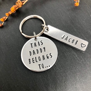 Daddy gift, gift for daddy, gift for dad, Fathers Day gift, gift for husband, dad birthday, personalised gift, new dad gift, daddy keyring