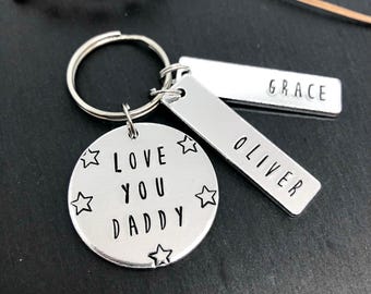 Daddy gift, gift for daddy, Fathers Day gift, gift for husband, special daddy, new daddy, birthday gift, daddy keyring, boyfriend gift
