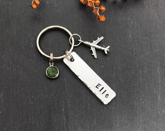 Porte-clés de voyage, cadeau voyageur, cadeau pour petite amie, cadeau d'anniversaire, cadeau personnalisé, cadeau papa, cadeau pour maman, cadeau de Noël