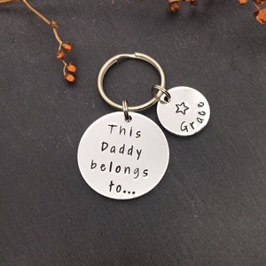 Daddy keyring, gift for dad, birthday gift, Christmas gift, gift for daddy, dad gift, daddy keychain, personalised gift