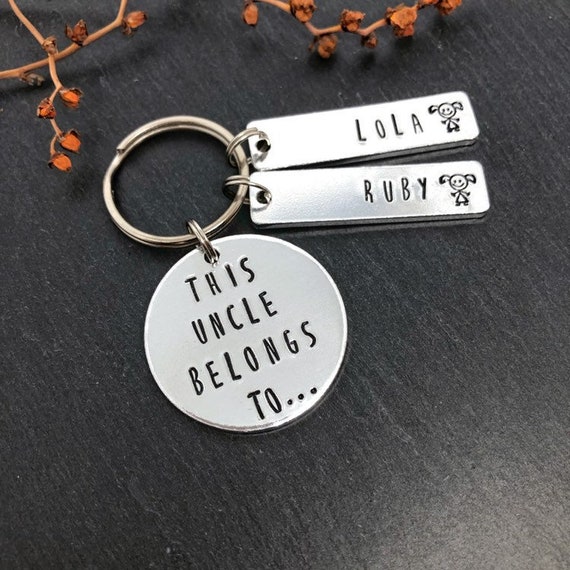 Personalised uncle keyring clearance