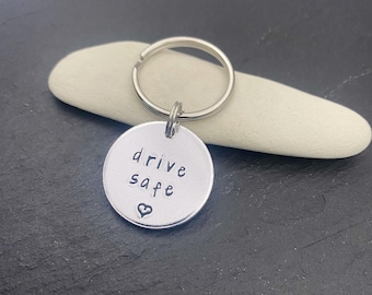 Drive safe keyring, Driving Keyring, Christmas gift, gift for husband, new driver gift, birthday gift, girlfriend gift, be safe keyring