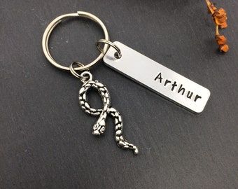 porte-clés serpent, cadeau pour amoureux des animaux, cadeau personnalisé pour amoureux des serpents, cadeau d'anniversaire, cadeau Saint-Valentin pour mari, cadeau pour petit ami