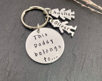 Daddy keyring, gift for dad, birthday gift for daddy, Fathers Day gift, gift for Daddy, Daddy gift, Daddy keychain, personalised gift