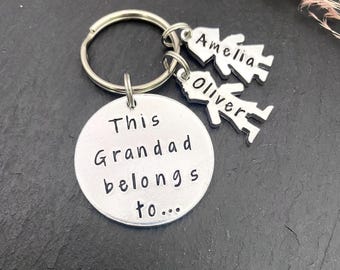 Grandad keyring, gift for Grandad, birthday gift for Grandad, Father's Day gift, gift for Grandad, Grandad gift, personalised gift