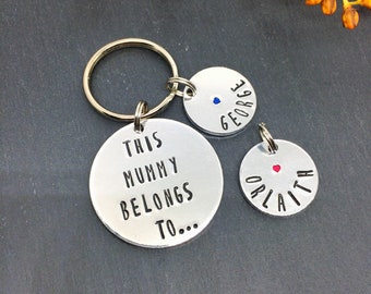 Mummy gift, mummy keyring, Christmas gift, gift for mummy, first Christmas, gift for mummy, birthday gift for mum, personalised keyring