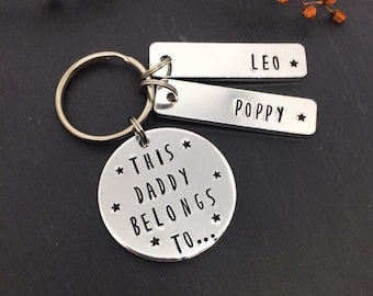 Daddy keyring, gift for daddy, new Daddy gift, Christmas gift, gift for husband, dad birthday, daddy gift, dad keyring, personalised gift