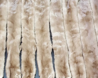 Pastel mink pelt, mink fur, mink hide, mink skin, real mink pelt, mink pelts, mink stole, mink collar, fur pelt, animal pelt, real mink