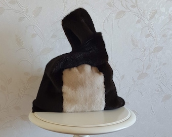 Real  fur bag made from real mink fur and completely handmade