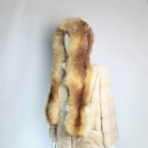 Fur hat with ears , Fur Hood with ears,  Winter hat wit small ears