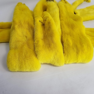Bright Yellow mink pelt, mink, mink pelt, mink pelts, mink skin, mint color mink, mink fur, mink scins, animal pelt, mustard color mink