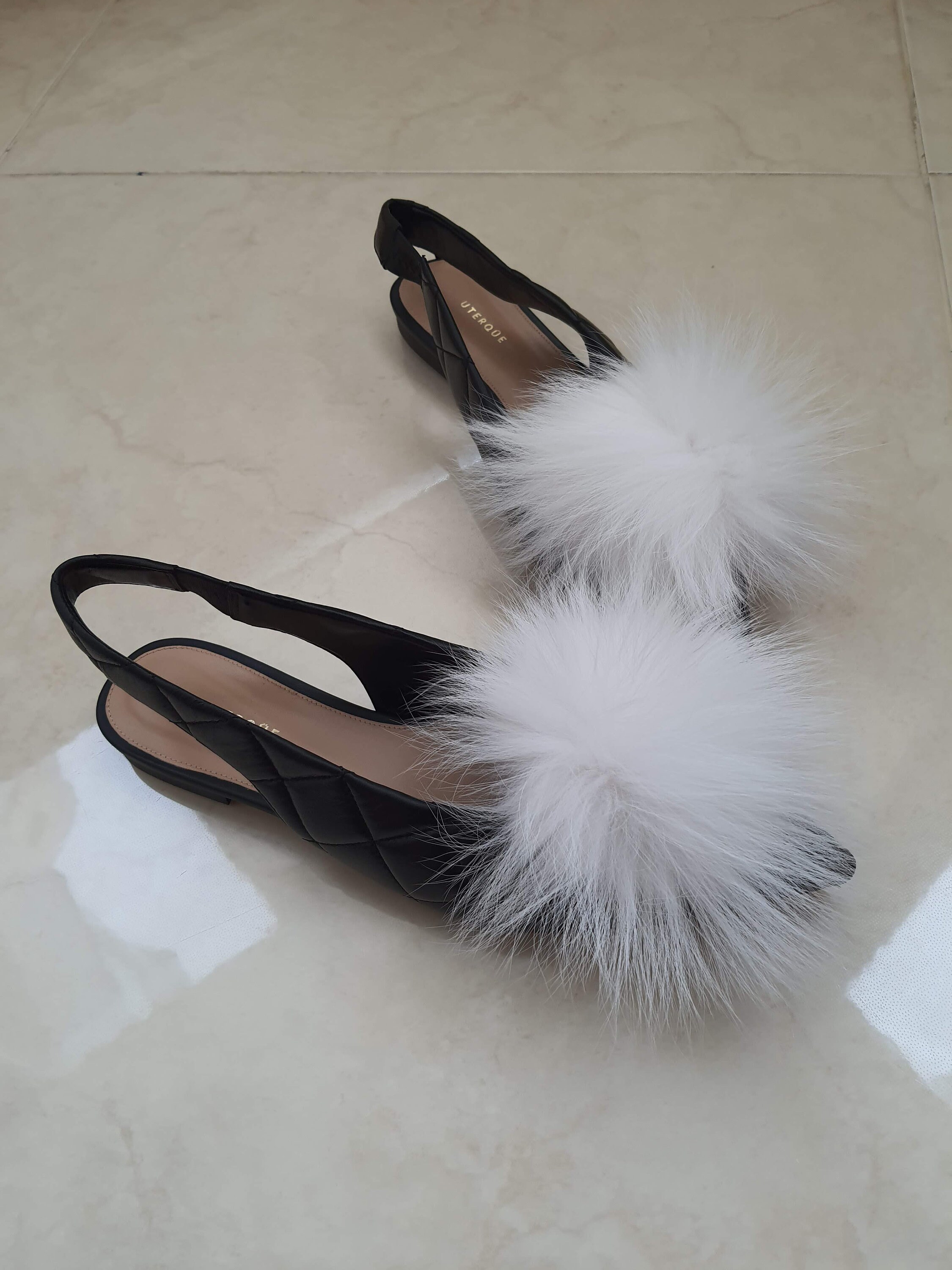 White Fox Fur Shoe Clips Real Fur Pom Poms for Shoes Fur Etsy