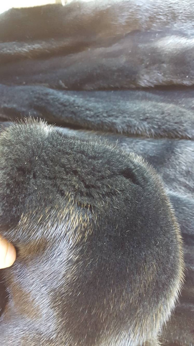 Dark Green Mink Pelt Mink Fur Mink Hide Mink Skin Real Etsy