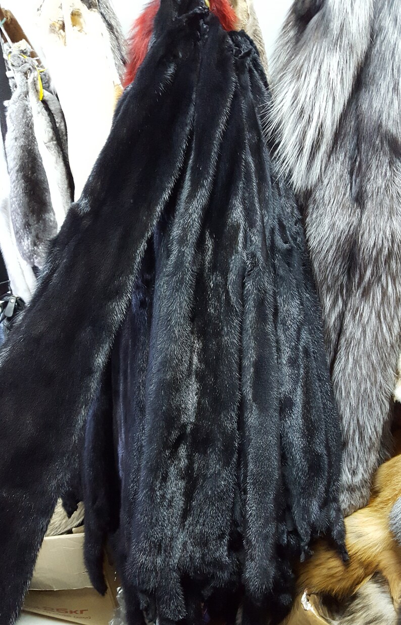 Dark Gray Mink Pelt Mink Fur Mink Hide Mink Skin Real Mink Etsy