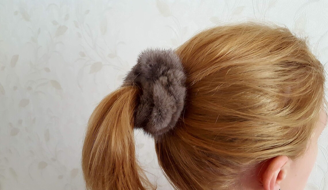 mink hair tie