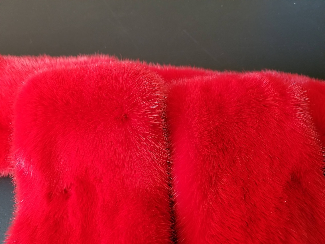Red mink pelt mink pelt mink pelts mink fur mink skin red Etsy