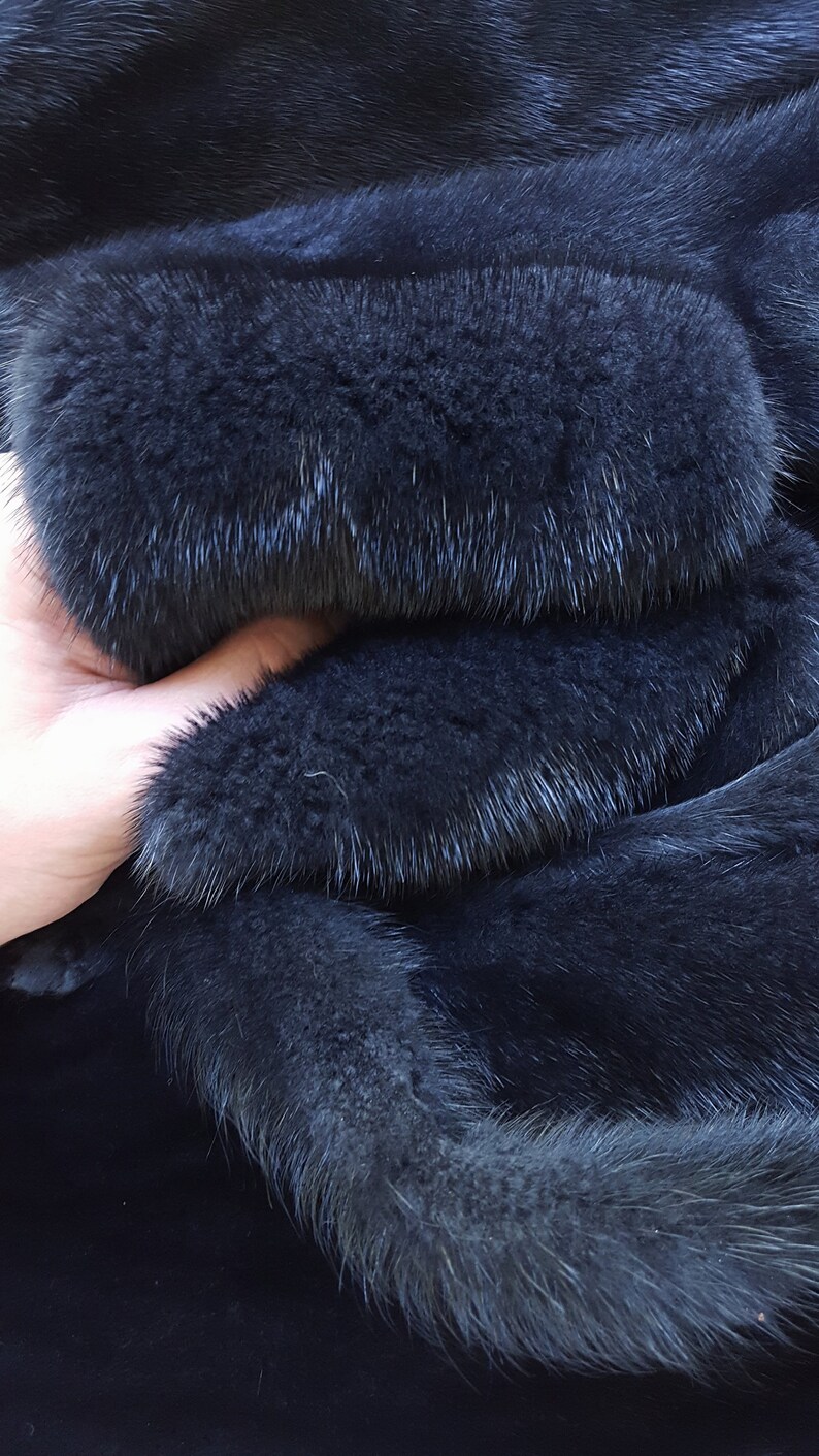 Dark Gray Mink Pelt Mink Fur Mink Hide Mink Skin Real Mink Etsy