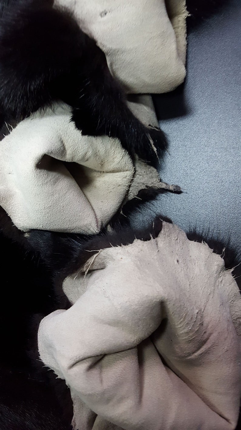 Mink Pelt Black Mink Skin Black Mink Fur Mink Hide Mink Etsy