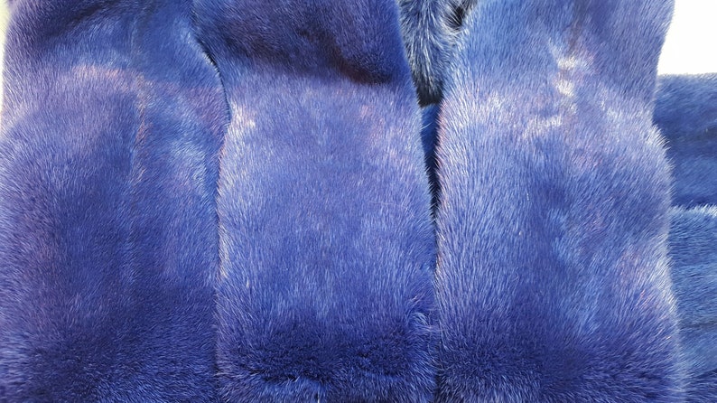 Blue mink mink fur fur real fur Genuine Mink Fur Color | Etsy