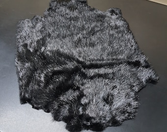 Large black beaver pelt, beaver fur, real beaver fur, beaver hide, beaver skin, beaver, fur pelt, genuine beaver fur, viking costume