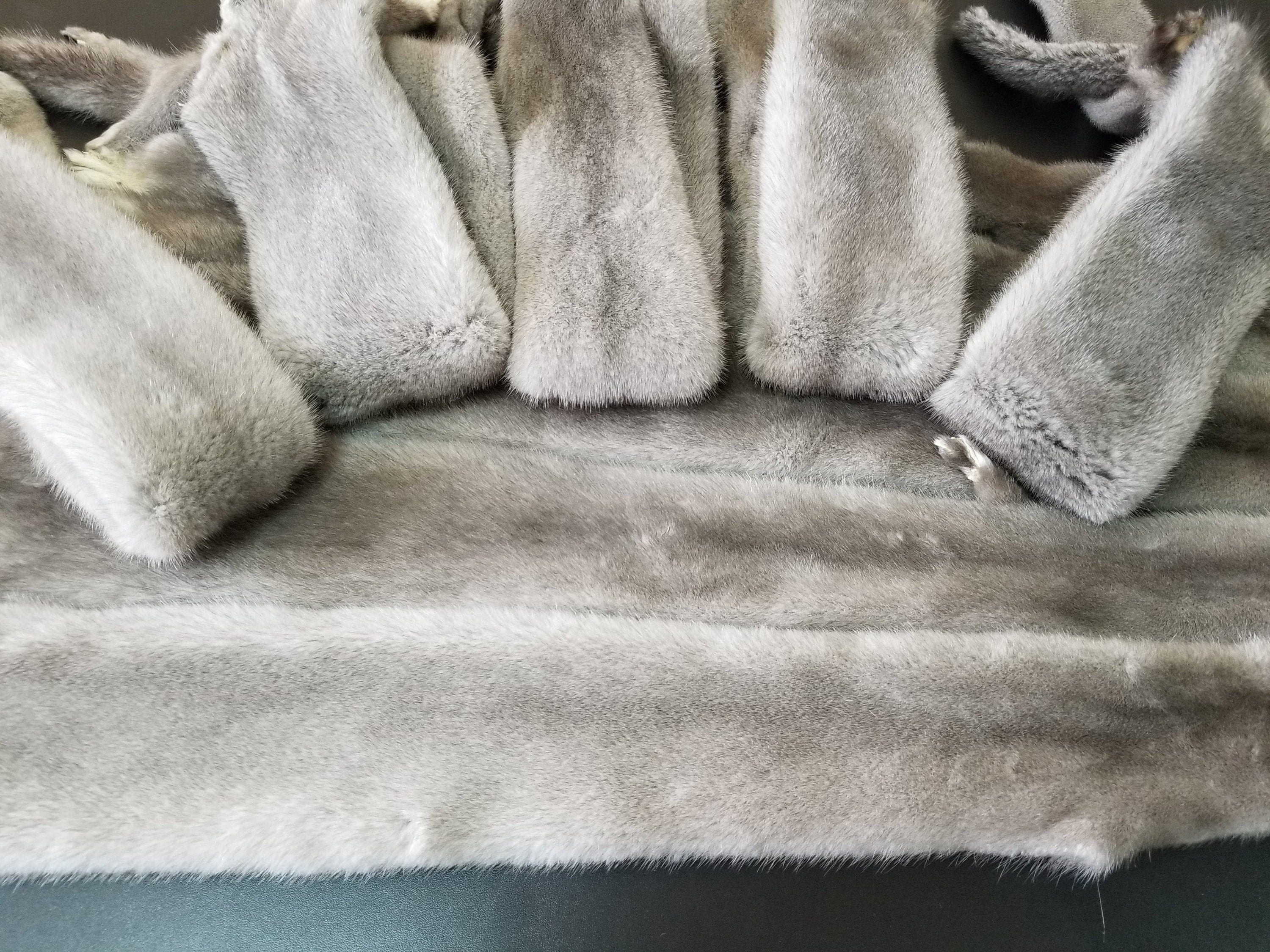 Mink pelt gray mink skin gray mink fur mink hide mink fur Etsy