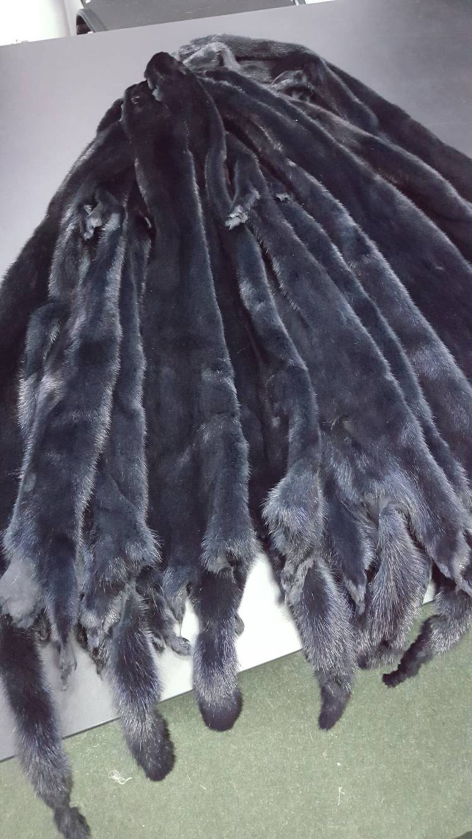 Dark Green Mink Pelt Mink Fur Mink Hide Mink Skin Real Etsy UK