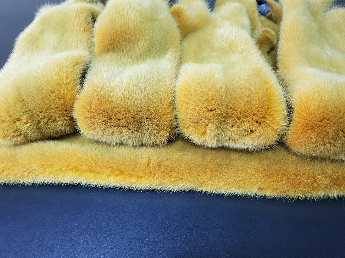 Yellow Mink Pelt Mink Mink Pelt Mink Pelts Mink Skin Mint Etsy