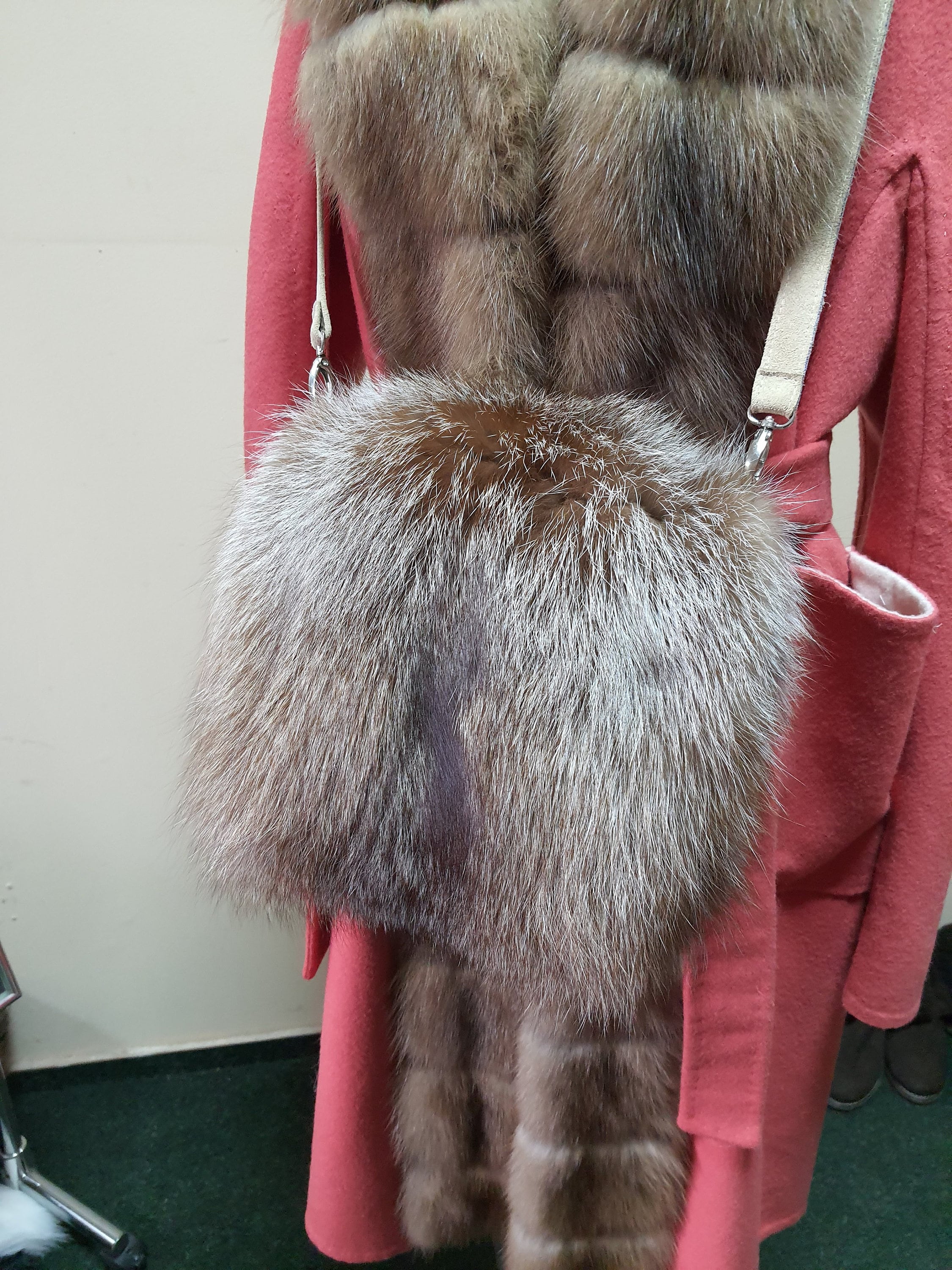 Crystal Fox Fur Muff Muff Fur Muff Real Fur Muff Fur Etsy Australia