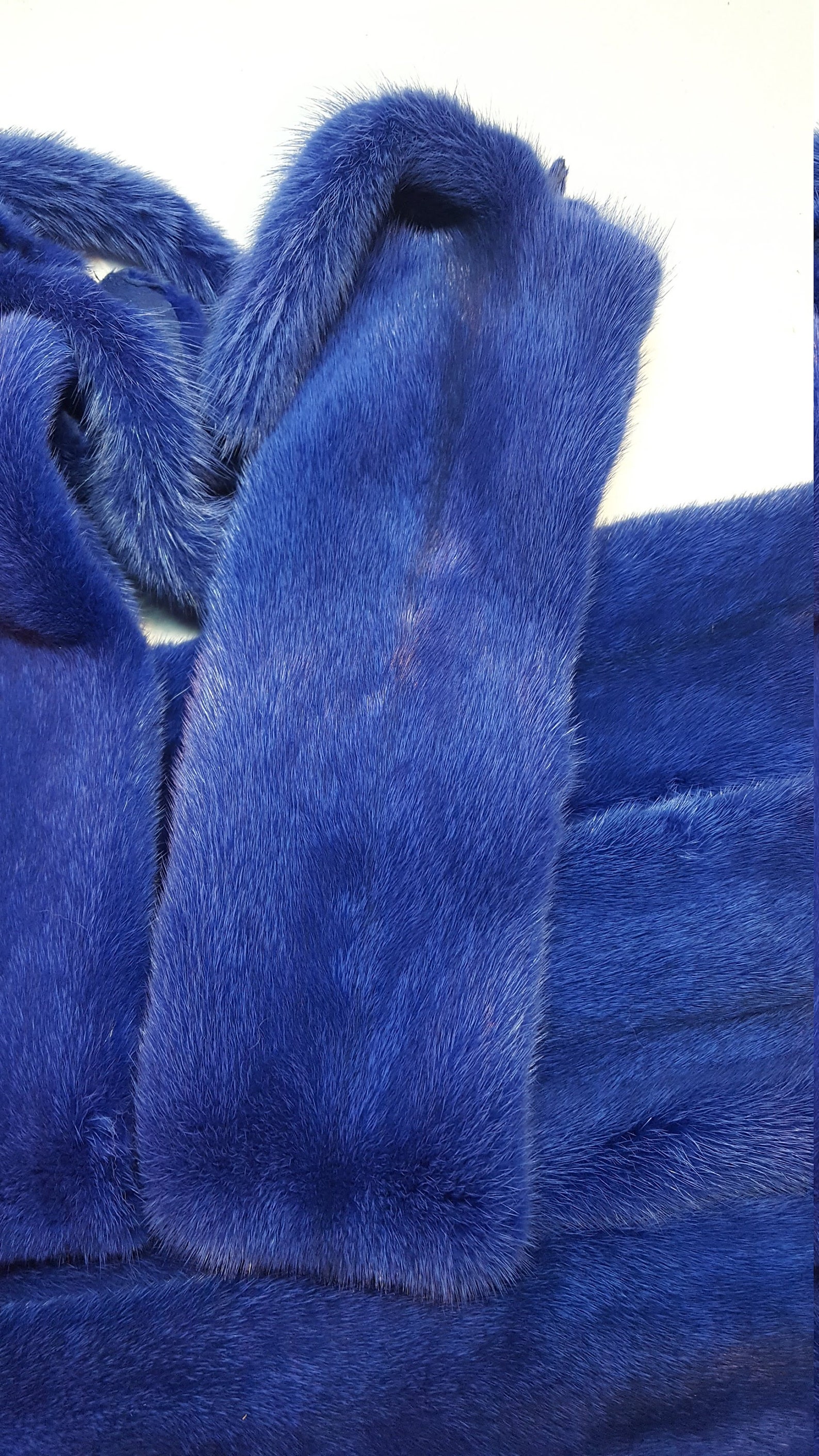 Blue mink mink fur fur real fur Genuine Mink Fur Color Etsy