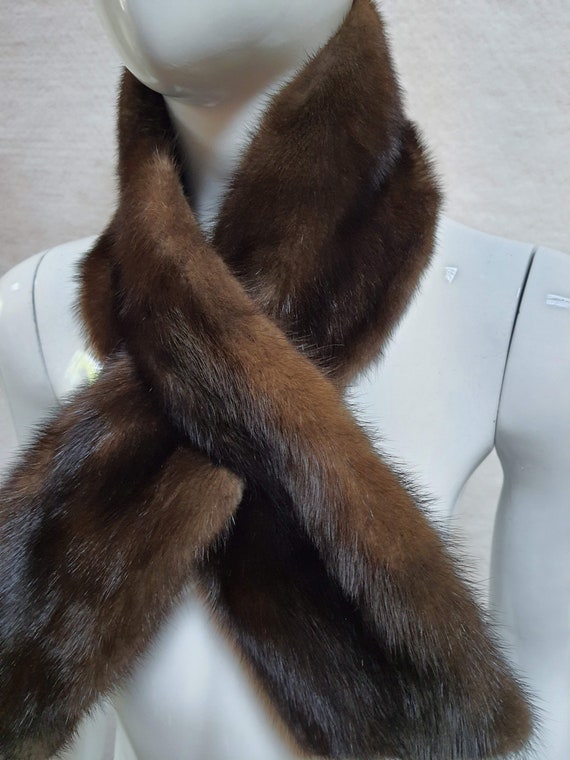 Maladroit Picasso Landelijk Echte nerts bont sjaal in bruine kleur - Etsy België