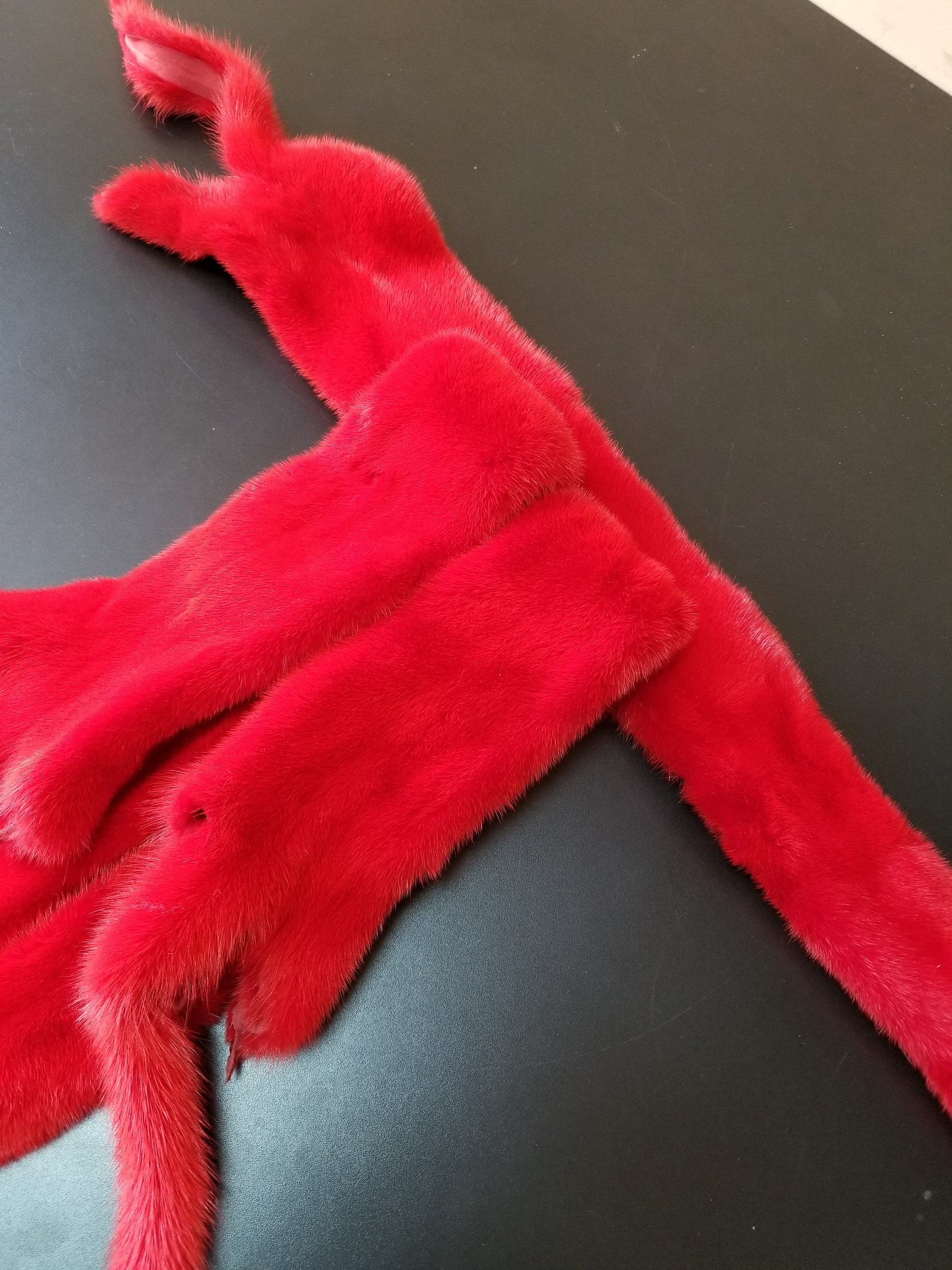Red mink pelt mink pelt mink pelts mink fur mink skin red Etsy