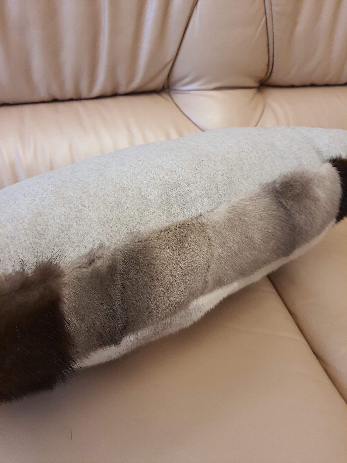 Real mink fur pillow marten fur pillow real fur pillow fur Etsy