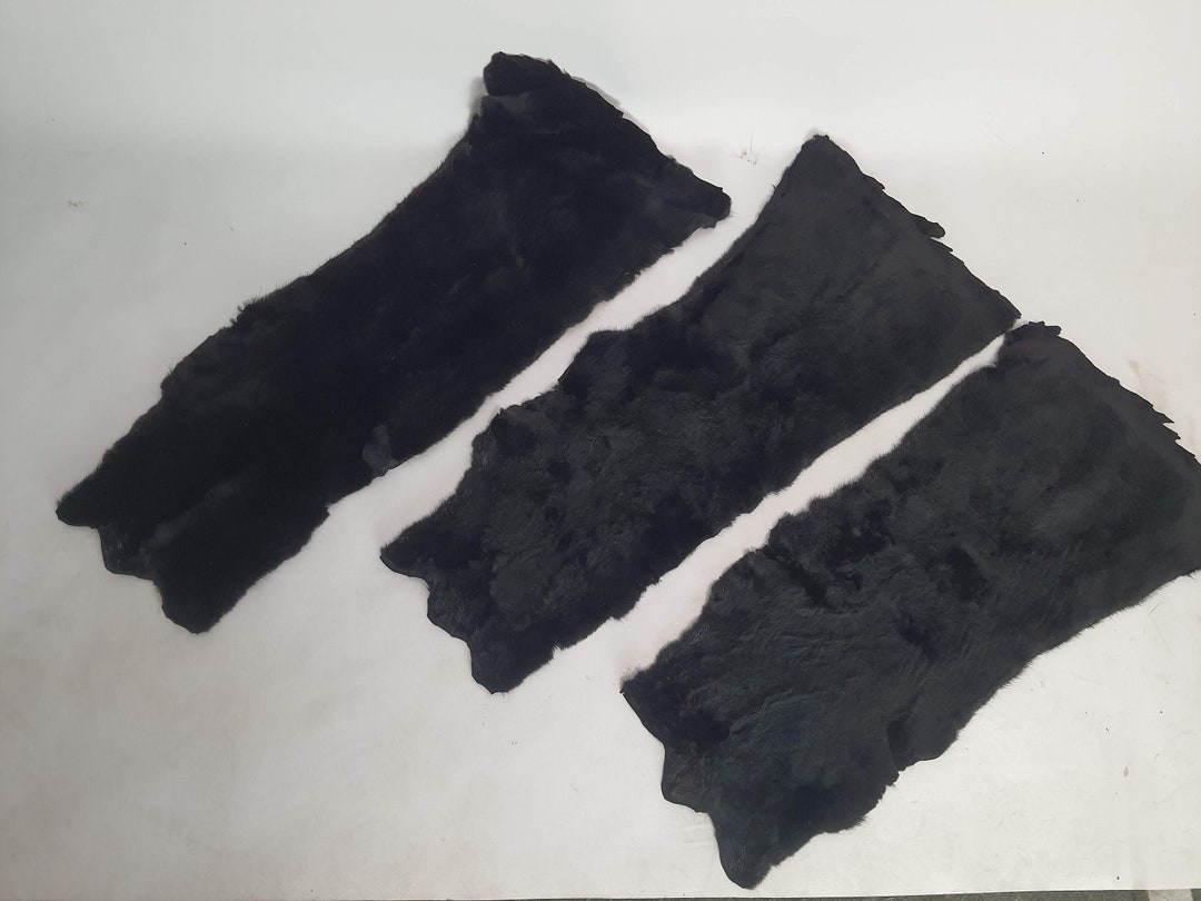 Sheared Black Mink Pelt Mink Fur Real Mink Fur Mink Hide Etsy