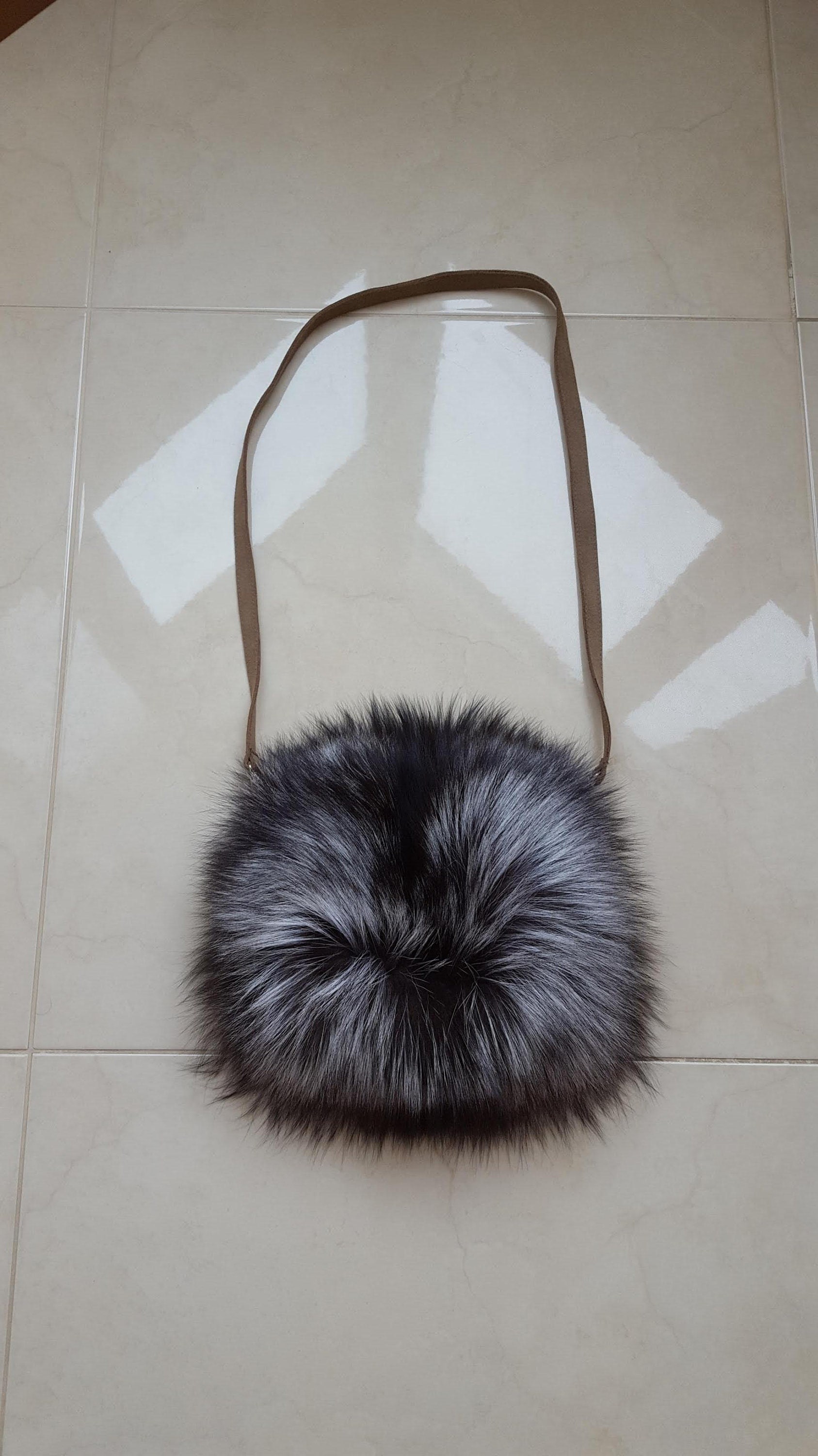 Silver Fox Fur Muff, Muff, Fur Muff, Real Fur Muff, Fur Silver Fox Fur Muff, Muff, Fur Muff, Real Fur Muff, Fur