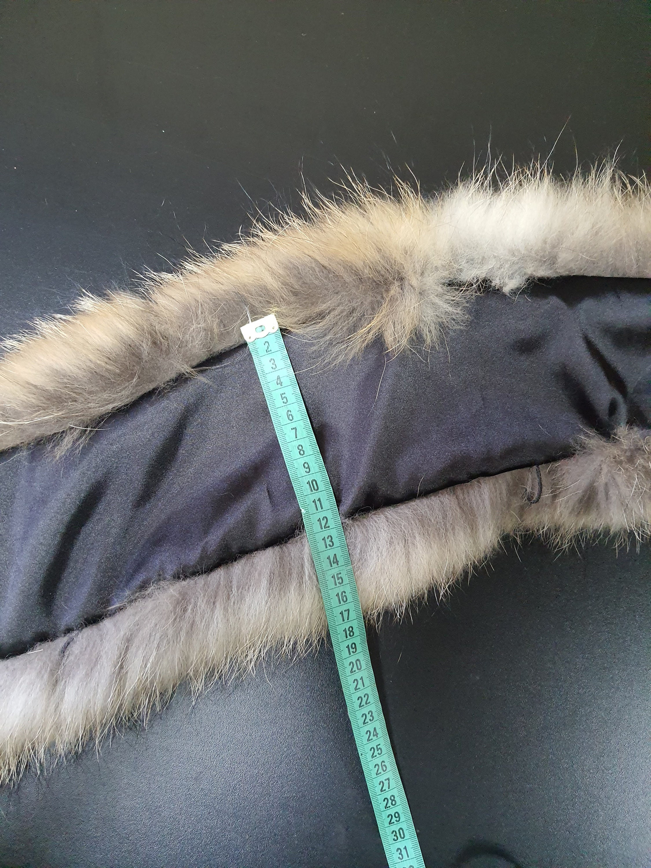 Large Raccoon Fur Collar Winter Fur Collar Raccoon Collar - Etsy